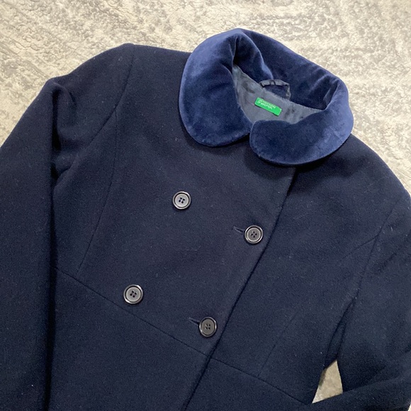 Benetton chic dress coat Italy Made - Picture 4 of 15